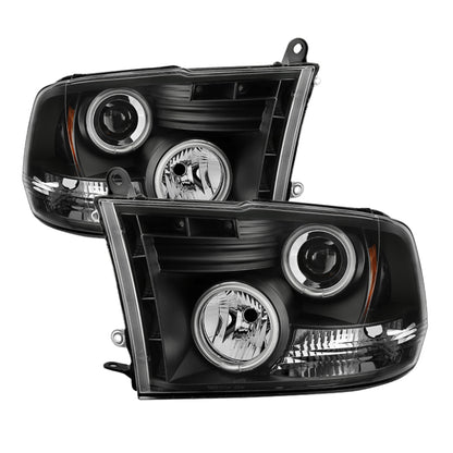 Spyder Dodge Ram 1500 09-14 Projector Headlights Halogen- CCFL Halo LED - Blk PRO-YD-DR09-CCFL-BK 5030320 5030320 Photo - Primary