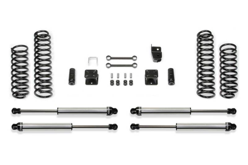 Fabtech 07-18 Jeep JK 4WD 4-Door 3in Sport System w/DL Shocks K4048DL K4048DL Photo - Primary