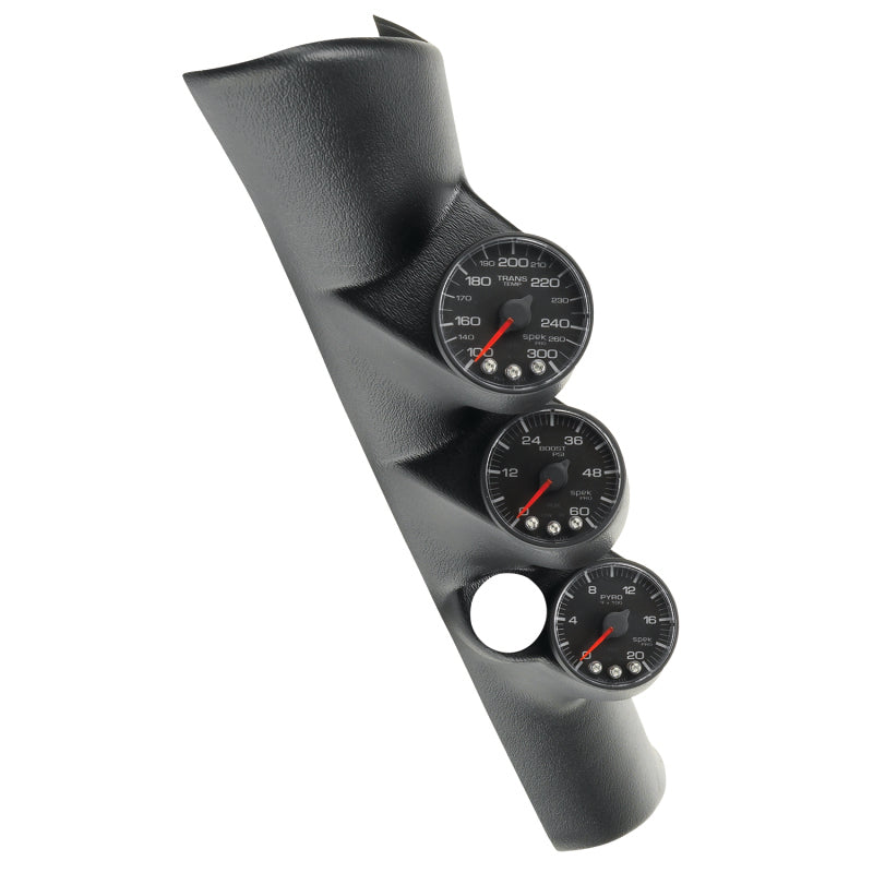 AutoMeter 98-02 Dodge Ram Spek-Pro Pillar Kit 0-60 PSI/0-2000F/100-300F w/ Speaker Hole P73001 P73001 Photo - Primary