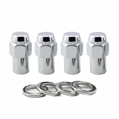 McGard Hex Lug Nut (Reg. Shank - .746in.) 1/2-20 / 13/16 Hex / 1.65in. Length (4-Pack) - Chrome 61000 61000 Photo - Primary