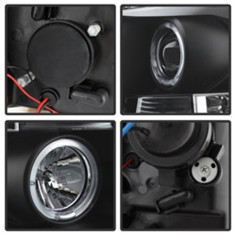 Spyder Chevy Silverado 1500 07-13 Projector Headlights LED Halo LED Blk PRO-YD-CS07-HL-BK 5009494 5009494 Photo - Unmounted