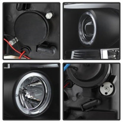 Spyder Chevy Silverado 1500 07-13 Projector Headlights LED Halo LED Blk PRO-YD-CS07-HL-BK 5009494 5009494 Photo - Unmounted