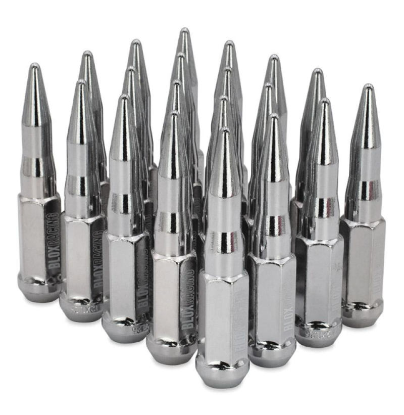BLOX Racing Spike Forged Lug Nuts - Chrome 12 x 1.25mm - Set of 20 BXAC-00158-20 BXAC-00158-20 User 1