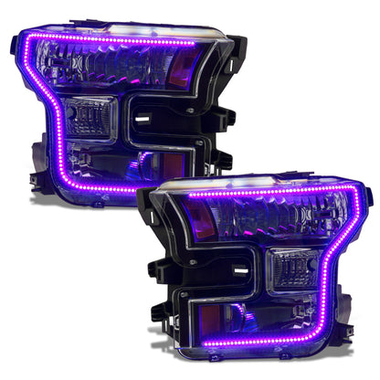 ORACLE Lighting Oracle 15-17 Ford F-150 Dynamic RGB+A Pre-Assembled Headlights Halogen - Black Edition - ColorSHIFT 8201-332 8201-332 User 6