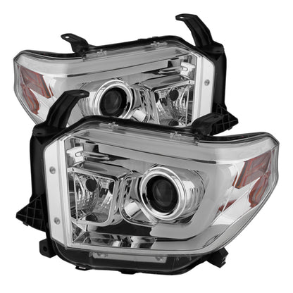 Spyder Toyota Tundra 2014-2016 Projector Headlights Light Bar DRL Chrome PRO-YD-TTU14-DRL-C 5080141 5080141 Photo - Primary