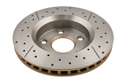 DBA 07-17 Jeep Wrangler Front Drilled & Slotted Street Series X-Gold Rotor 2536X 2536X Photo - out of package