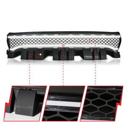 ANZO 15-23 Dodge Charger Black LED Grille w/ Initiation & Running Light/DRL Bar 901028 901028 Photo - Unmounted