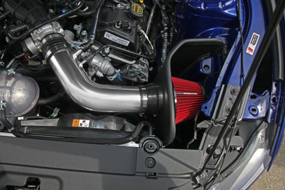 Spectre 15-16 Ford Mustang V6-3.7L F/I Air Intake Kit - Polished w/Red Filter 9041 9041 Photo - Mounted