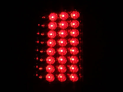 Anzo 2008-2015 Ford F-250 LED Taillights Red/Clear 311050 Photo - Mounted