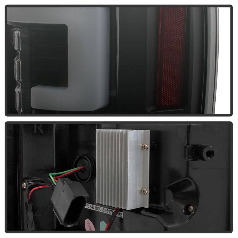 Spyder 17-18 Ford F-250 Super Duty (Excl LED Models) LED Tail Lights - Blk Smk (ALT-YD-FS17-LED-BSM) 5085597 5085597 Photo - Unmounted