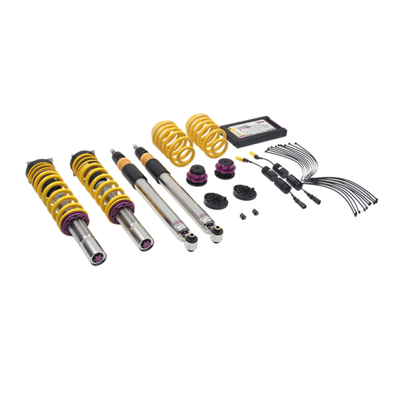 KW Coilover Kit V3 2017+ Audi A4 (B9) Sedan 2wd w/ Electronic Dampers 352100AW 352100AW Photo - Primary