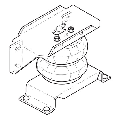 Firestone Ride-Rite Air Helper Spring Kit Rear Ford F550 / Ram 4500/5500 (W217602404) 2404 2404 Photo - Primary