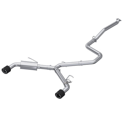 MBRP 22-23 Hyundai Elantra N 2.0L Turbo T304  5in OD CF Tips Dual Outlet 3in Cat Back Exhaust S47103CF S47103CF Photo - Primary