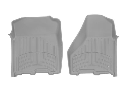 WeatherTech 12-18 Dodge Ram 1500 Crew Cab / Extended Cab Front Floorliner HP - Grey 464781IM 464781IM Photo - Primary