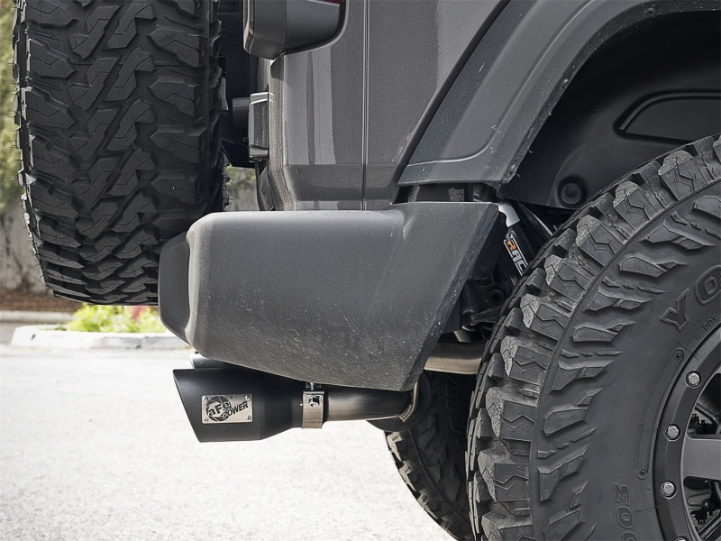 aFe Axle-Back Exhaust System, Rebel Series 2.5in 409 Stainless Steel 49-48067-B Photo - Mounted