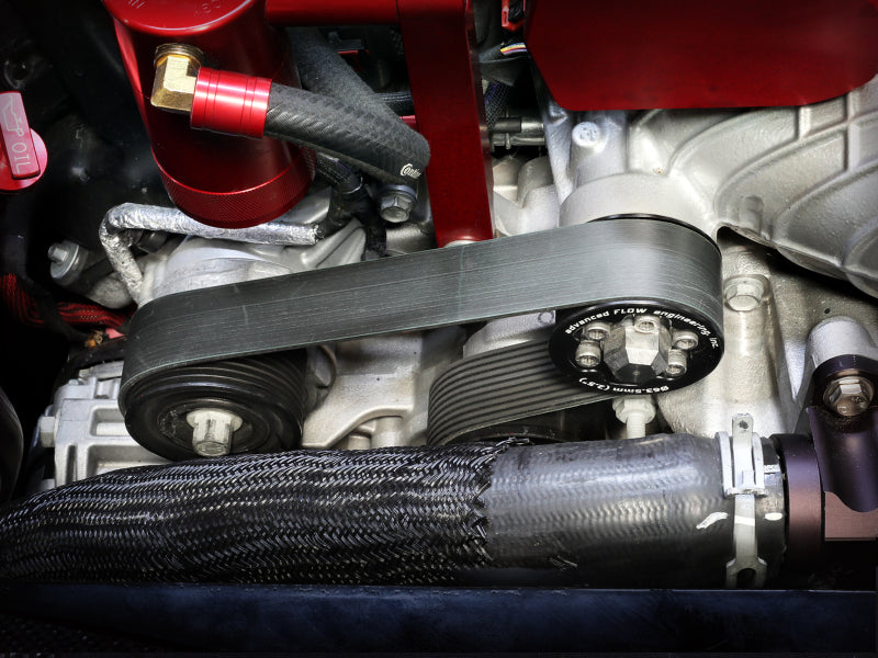 aFe POWER Supercharger Power Pulley 2.50 IN Fits aFe Pulley Kits for Hellcat Supercharger 79-10009P 79-10009P Photo - Mounted