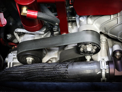 aFe POWER Supercharger Power Pulley 2.50 IN Fits aFe Pulley Kits for Hellcat Supercharger 79-10009P 79-10009P Photo - Mounted