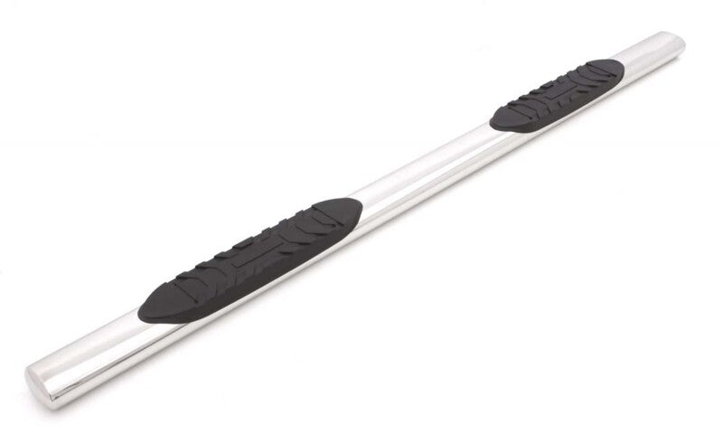LUND 07-17 Chevy Silverado 1500 Crew Cab 5in. Oval Straight SS Nerf Bars - Polished 23910561 23910561 Photo - Primary