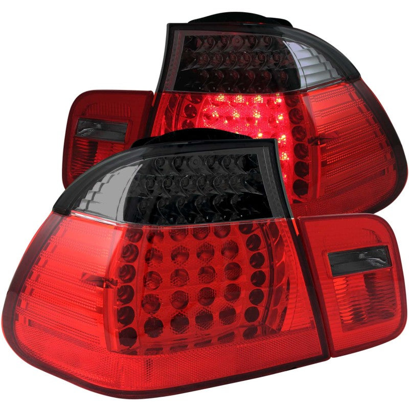Anzo 2002-2005 BMW 3 Series E46 LED Tail lights Red/Smoke 321123 Photo - Primary