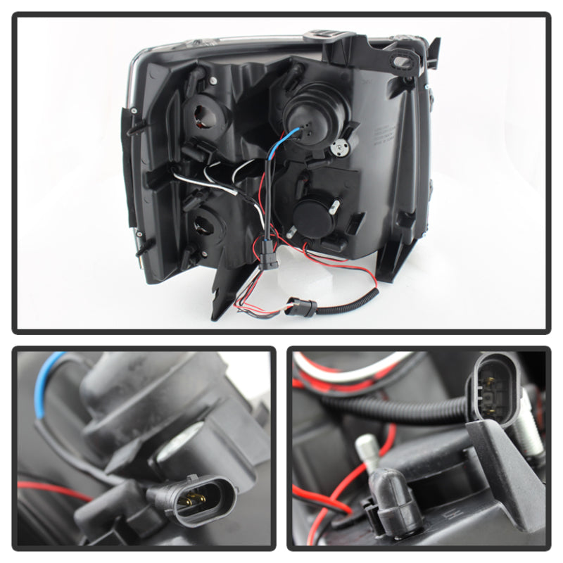 Spyder Chevy Silverado 1500/2500 07-13 Projector Headlights LED Halo LED Blk Smke PRO-YD-CS07-HL-BSM 5078322 5078322 User 1