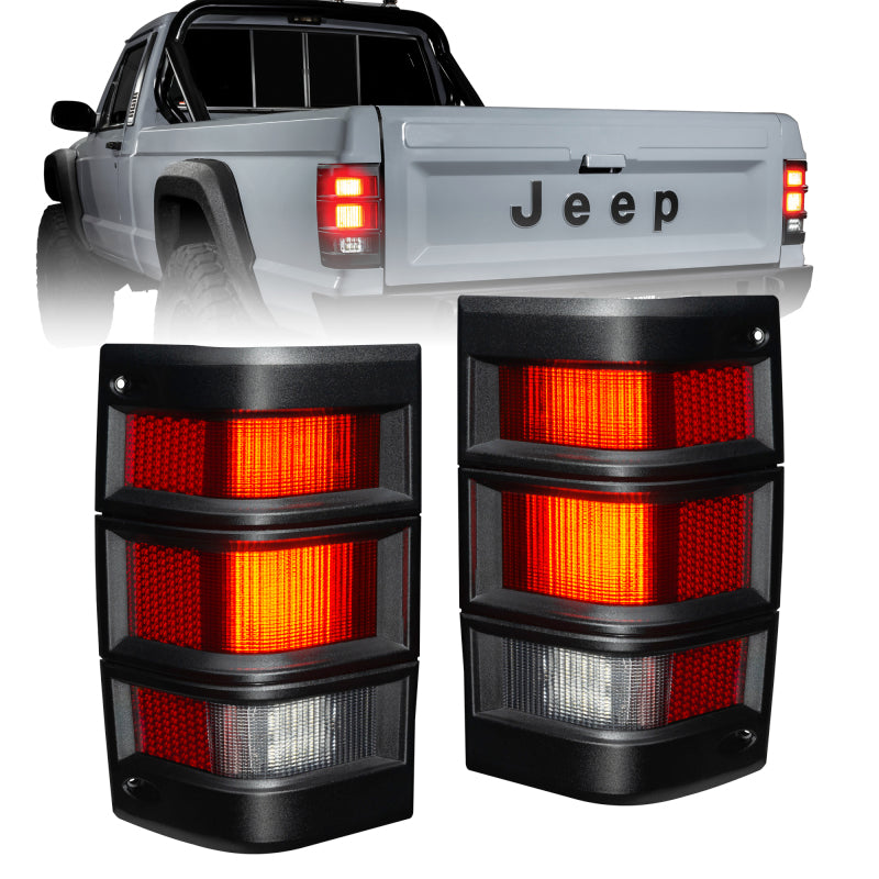 ORACLE Lighting Jeep Comanche MJ LED Tail Lights - Standard Red Lens 5909-003