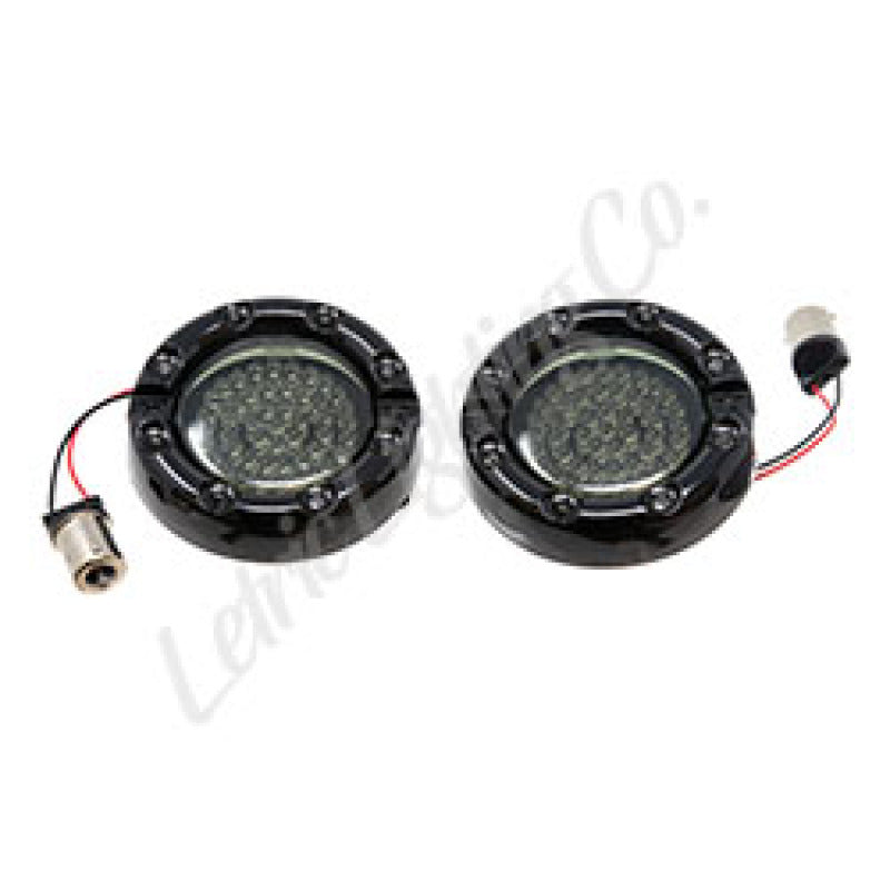 Letric Lighting 86-18 Electra Glide Premium Halo Red Center LED Turn Signal (1156) LLC-FLHB-6R LLC-FLHB-6R Photo - Primary
