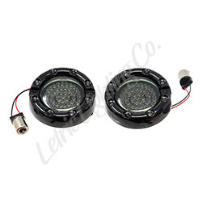 Letric Lighting 86-18 Electra Glide Premium Halo Red Center LED Turn Signal (1156) LLC-FLHB-6R LLC-FLHB-6R Photo - Primary