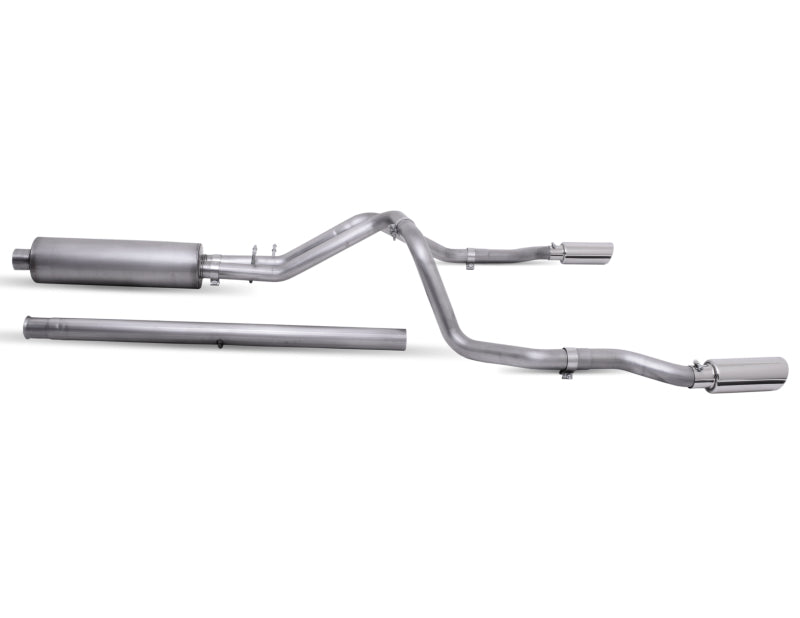 Gibson 2019 GMC Sierra 1500 Denali 5.3L 3in/2.5in Cat-Back Dual Split Exhaust - Stainless 65691 65691 Photo - Primary