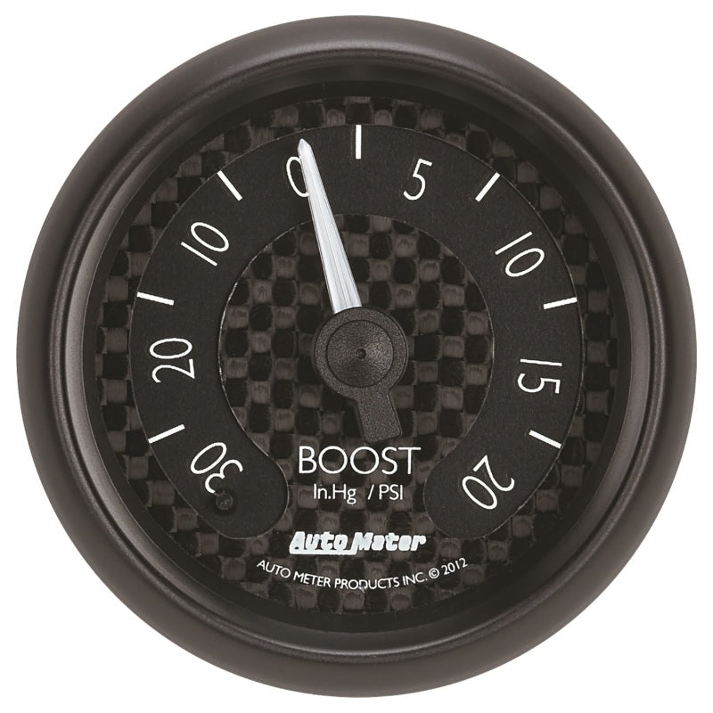 Autometer 2-1/16" Boost/Vacuum,30 IN HG/20 PSI,Mechanical,GT 8001 Photo - Primary