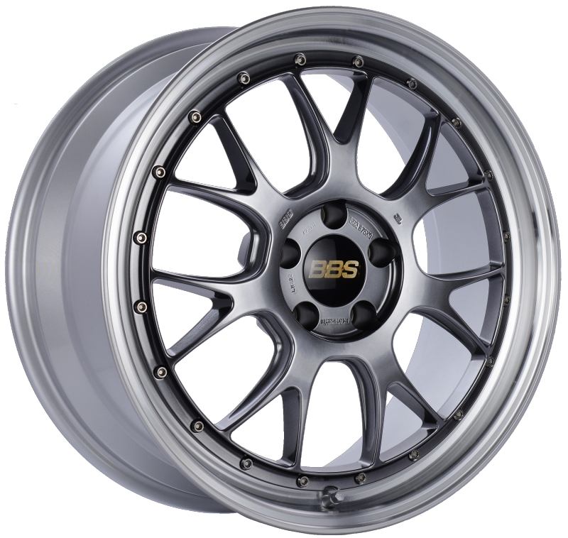 BBS LM-R 19x8.5 5x112 ET38 Diamond Black Center Diamond Cut Lip Wheel -82mm PFS/Clip Required LM322DBPK LM322DBPK Photo - Primary