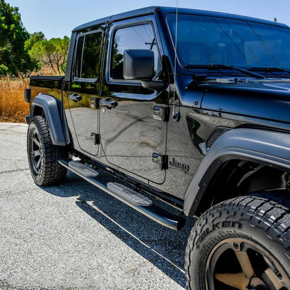 Westin 2020 Jeep Gladiator PRO TRAXX 5 WTW Oval Nerf Step Bars - Black 21-54165 21-54165 Photo - Mounted