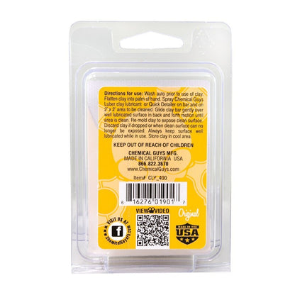 Chemical Guys OG Clay Bar (Light/Medium Duty) - Yellow (P12) CLY_400 CLY_400 User 1