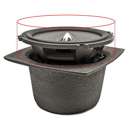 DEI Speaker Baffles 5.25in Round 6.5in Wide 6.5 Height 2.5in Deep - Pair 50321 50321 Photo - Unmounted