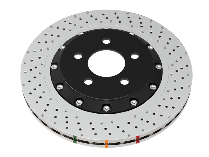 DBA 2020+ Chevrolet Corvette C8 Z51 Rear 5000 Series Cross Drilled Rotor w/NAS Nuts 53929.1XD