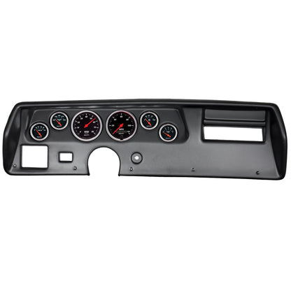Autometer 6 Gauge Direct-Fit Dash Kit, Chevelle SS / El Camino / Monte 70-72 7025-DB Photo - Primary