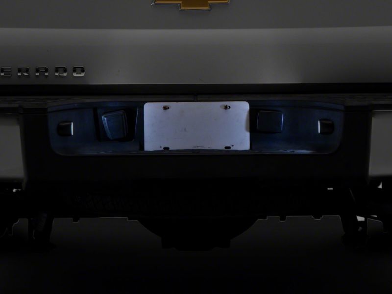 Raxiom 99-14 Chevrolet Silverado Axial Series LED License Plate Lamps S155419 S155419 Photo - Close Up