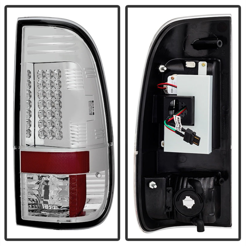 Spyder Ford Super Duty 08-15 LED Tail Lights Chrome ALT-YD-FS07-LED-C 5003904 5003904 Photo - Unmounted