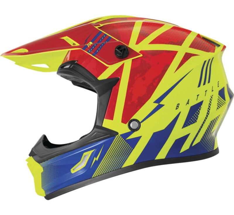 THH Helmets T710X Battle Red/Blu Ysm 646475 646475 Photo - Primary