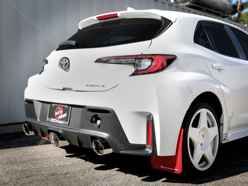 aFe 23-24 Toyota GR Corolla L3 1.6L (t) Gemini XV 3in to 2-1/2in Cat Back Exhaust w/ Polished Tips 49-36070-P 49-36070-P Photo - Mounted