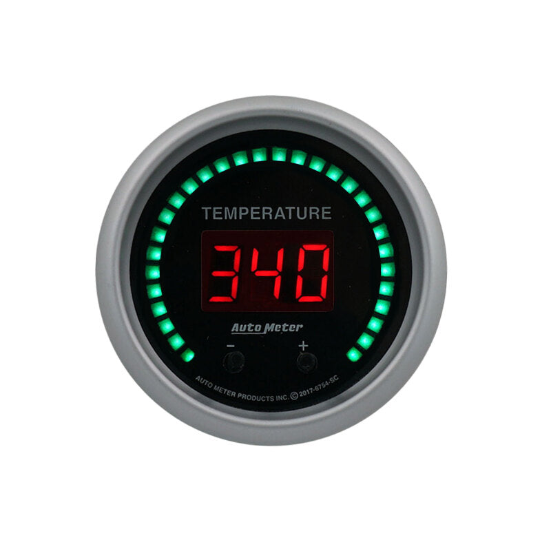 Autometer 52.4mm Black Switchable 60-340 Degrees F / 40-170 Degrees C Sport-Comp Elite Digital Gauge 6754-SC 6754-SC User 1