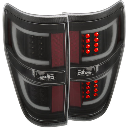 Anzo 2009-2013 Ford F-150 LED Taillights Black 311257 Photo - Primary