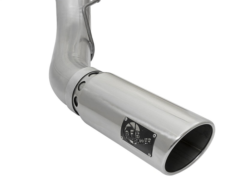 aFe ATLAS 5in DPF-Back Aluminized Steel Exhaust System w/Polished Tip - Fo 49-03090-P Photo - Unmounted