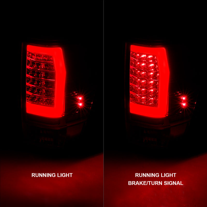 ANZO 04-15 Nissan Titan Full LED Tailights Chrome Housing Red/Clear Lens 311422 311422 Photo - Primary