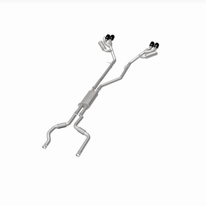 MagnaFlow 20-21 Ford Explorer 3.0L V6 Dual Exit Quad Black Chrome Tip Street Series Cat-Back Exhaust 19515 19515 360 Degree Image Set