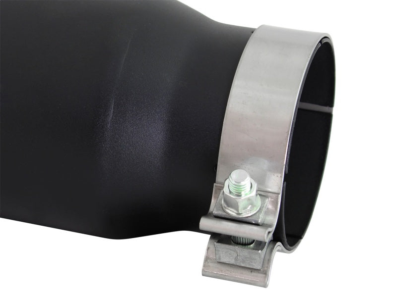 aFe MACH Force-Xp 4in 409 Stainless Steel Exhaust Tip: 4 In x 5 Out x 15L 49T40501-B15 Photo - Unmounted