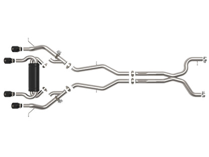 aFe MACHForce XP Exhausts Cat-Back SS 21 BMW M2 Competition L6-3.0L w/Black Tips 49-36351-B 49-36351-B Photo - Unmounted