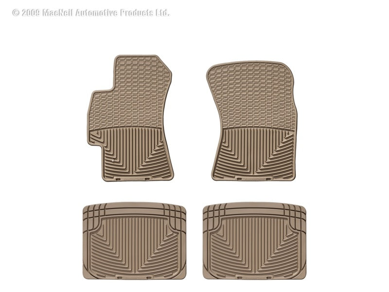 WeatherTech WT Rubber Mats - Rear - Tan Floor Mats Floor Mats - Rubber main image