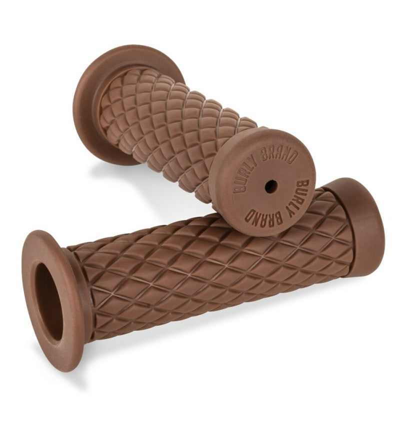 Burly Brand Rubber Diamondback Grips 7/8in - Brown B16-1002 B16-1002 User 1