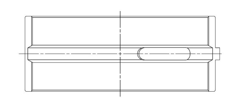 ACL Ford 4 2300cc OHV Twin Cam (Dual Spark Plug) Std Extra Clearance Performance Main Bearing Set 5M1743HX-STD 5M1743HX-STD Technical Drawing