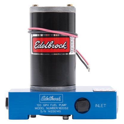 Edelbrock Fuel Pump, Electric, Quiet-Flo, Carbureted, 120 GPH, 3/8" In, 3/8" Out 182052 Photo - Unmounted